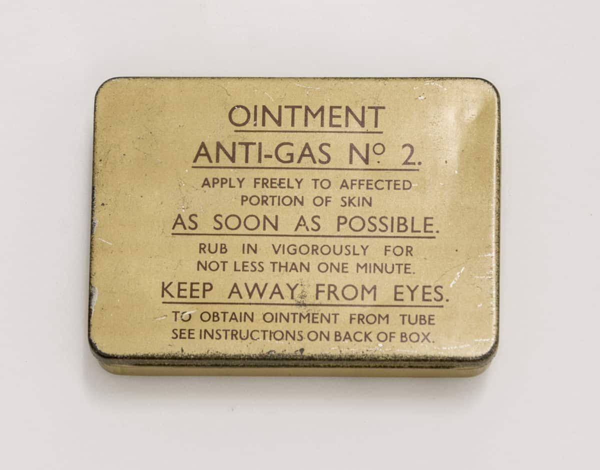 Anti Gas Ointment tin exterior - click to see inside