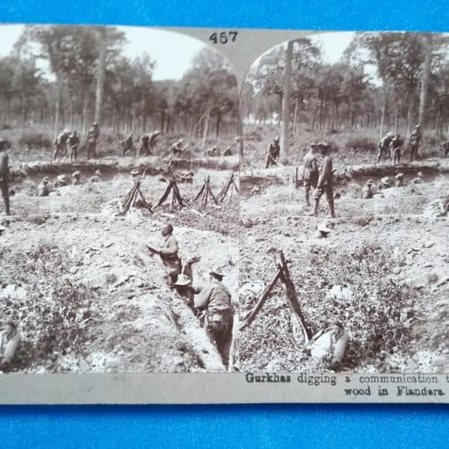 WW1 15 Gurkhas - digging a communication trench in Flanders
