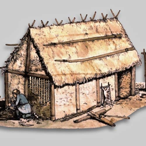 Anglo-Saxons Resources Anglo-Saxon hut reconstruction