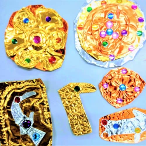 Anglo-Saxons Resources Craft foil Anglo-Saxon brooches