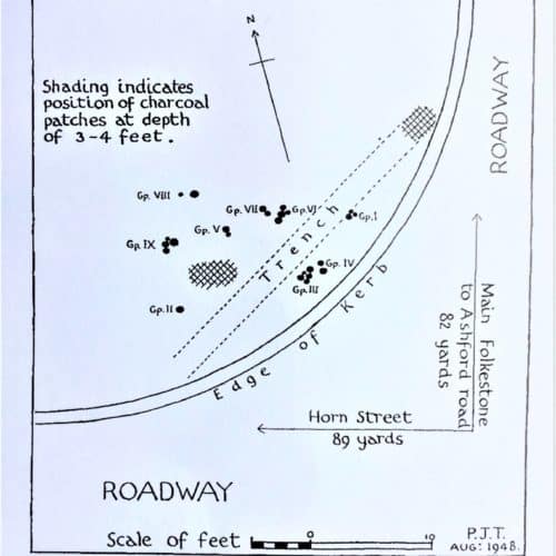 Stone Age to Iron Age 9 Cheriton urn-field - archaeological plan of site