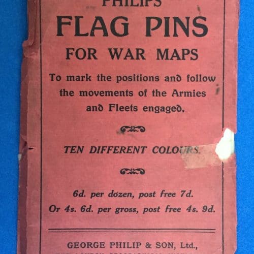 WW1 3 Daily Mail war map back cover