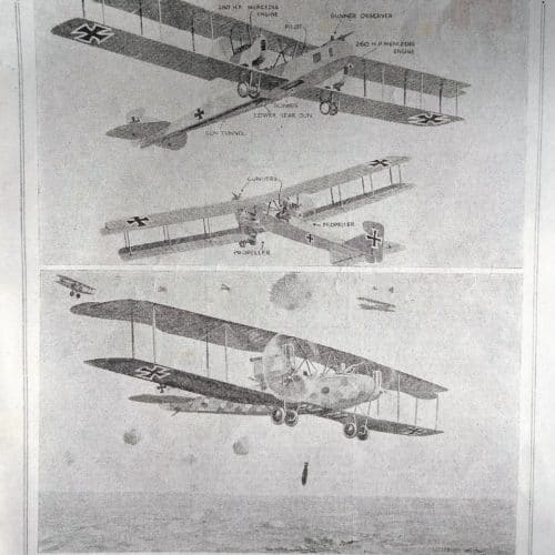 WW1 5 Gotha bomber article from The War Illustrated