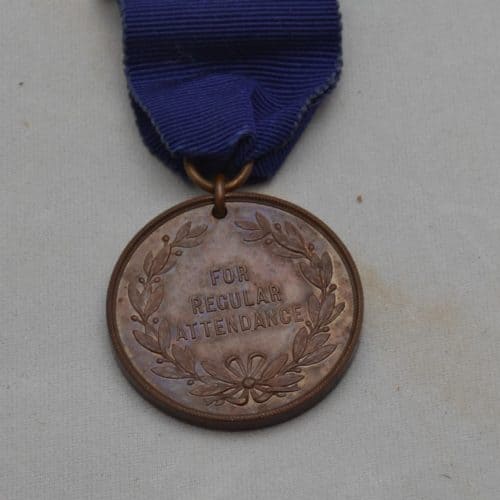 WW2 6 F2639 School Medal For Regular Attendance . Folkestone Borough