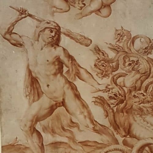 Master 13 57 - SIRANI, Giovanni Andrea - Hercules Slaying the Hydra