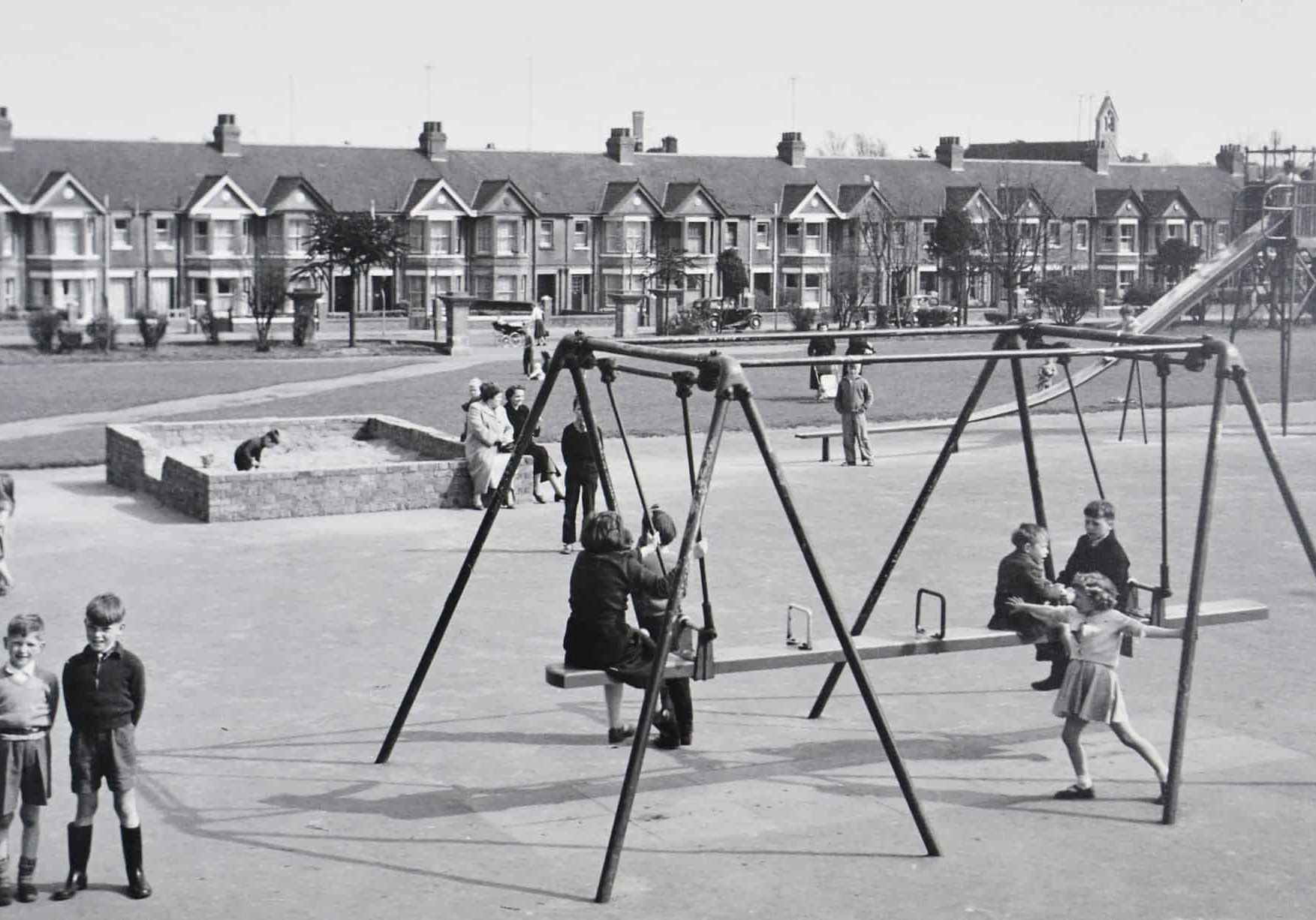 Cabinets 7b AS Box 227 F7462.33 (2) Photograph of Children's Playground Cheriton