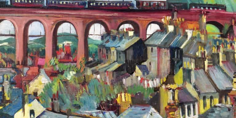 F5962 Viaduct Folkestone. Artist P Ewer (2)