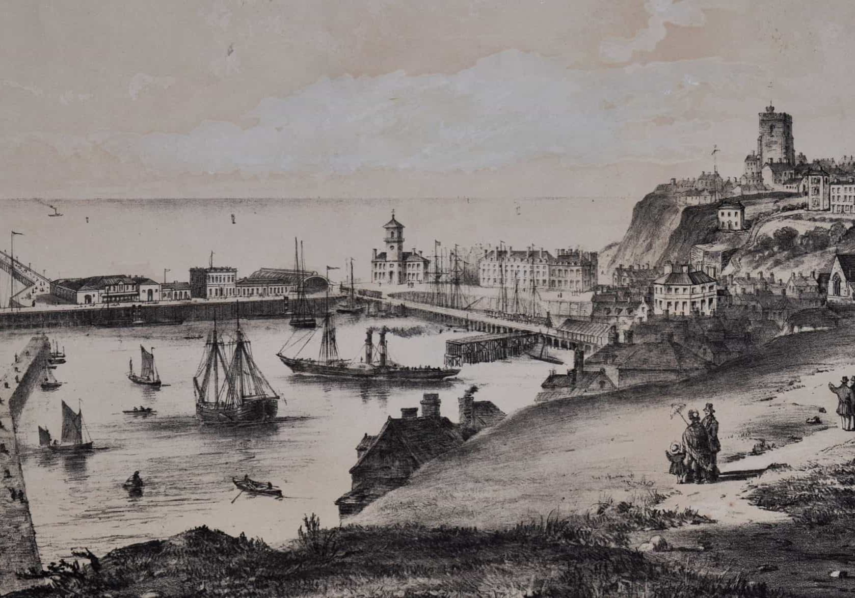 Maritime 1 F6121.18_FTC_Litho_Folkestone_Harbour_FCC