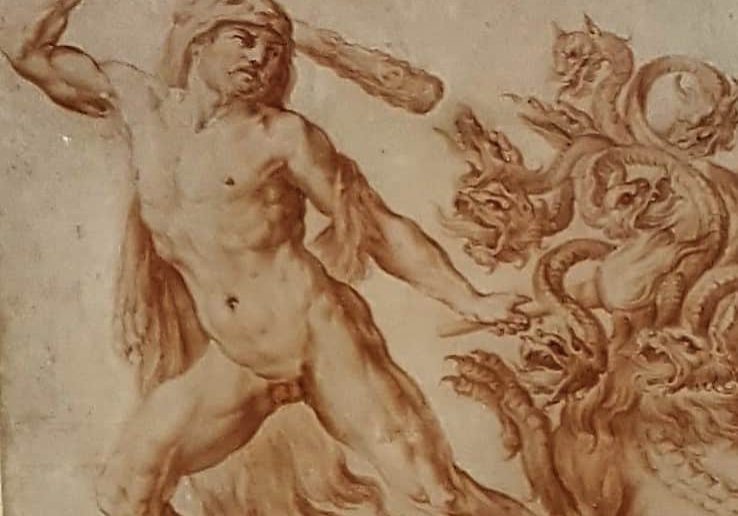 Master 13 57 - SIRANI, Giovanni Andrea - Hercules Slaying the Hydra