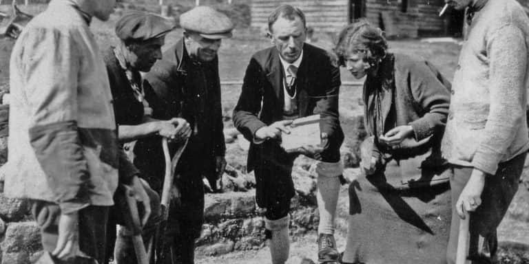 Romans 0b Samuel Wimbolt and his team at Folkestone Roman Villa in 1924