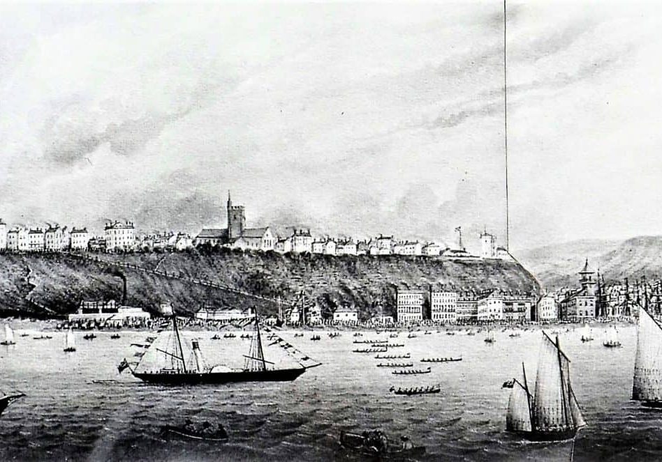 Seaside Holidays Resources Panorama - Folkestone Regatta before 1869 H1 F6118 (2) - Copy