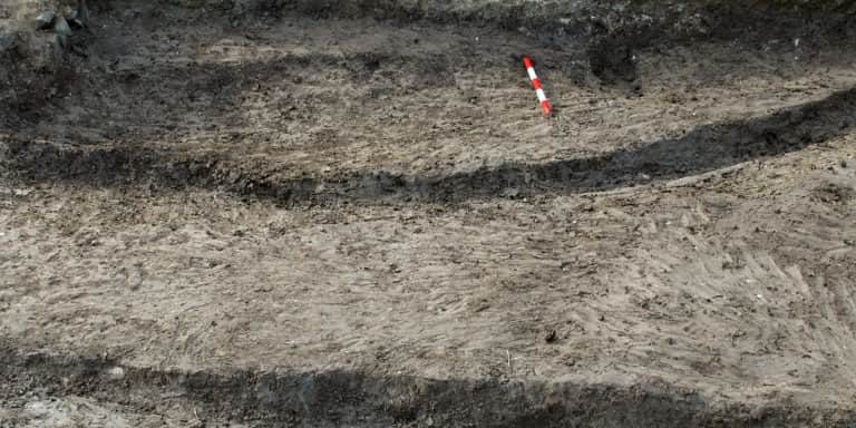 Stone Age to Iron Age 2 - curved ditch of an Iron Age round house