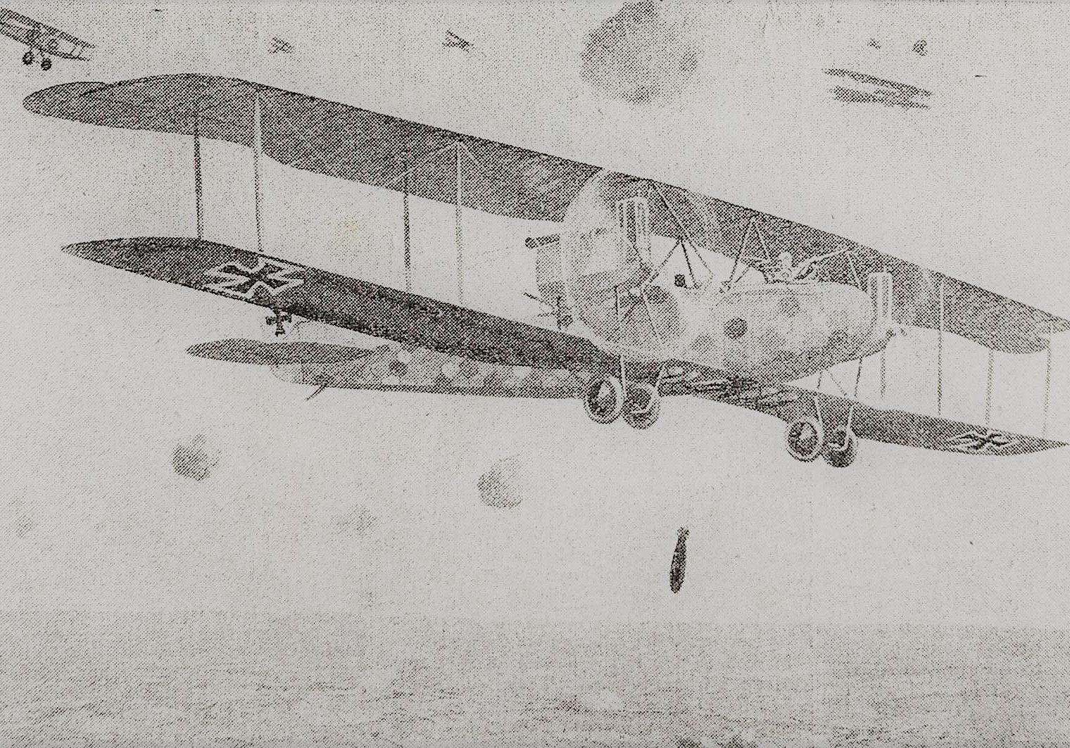 WW1 Resources Gotha bomber article from The War Illustrated cropped